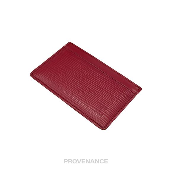 🔴 Louis Vuitton Card Holder Wallet - Fuchsia Epi Leather - Picture 6 of 8